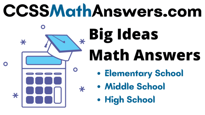 Big ideas math course 3 answer key