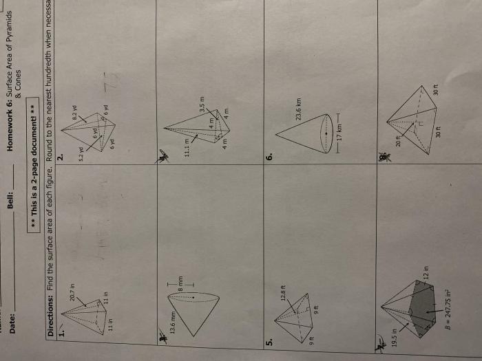 Unit 11 volume and surface area answers