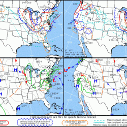 Prognostic symbols chart weather charts significant level high lines